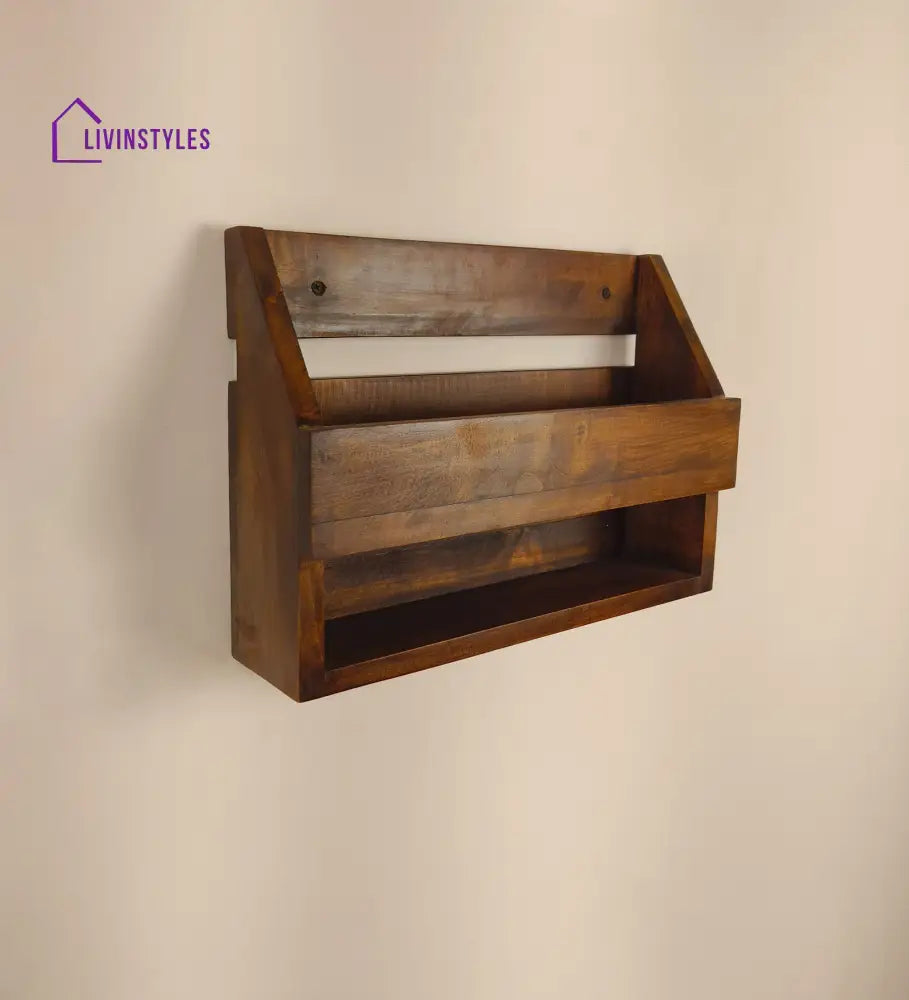 Riverdale Wooden Wall Shelf Organiser