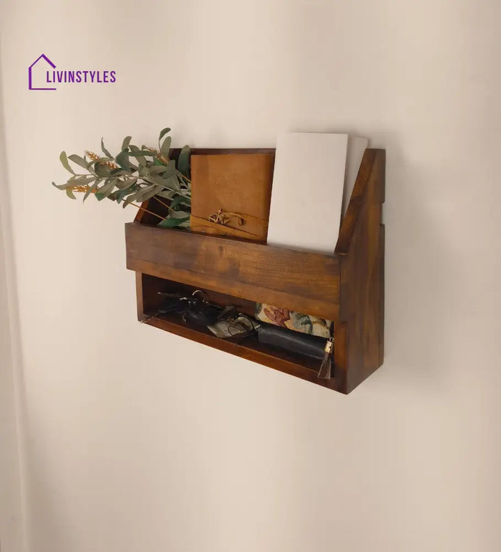 Riverdale Wooden Wall Shelf Organiser