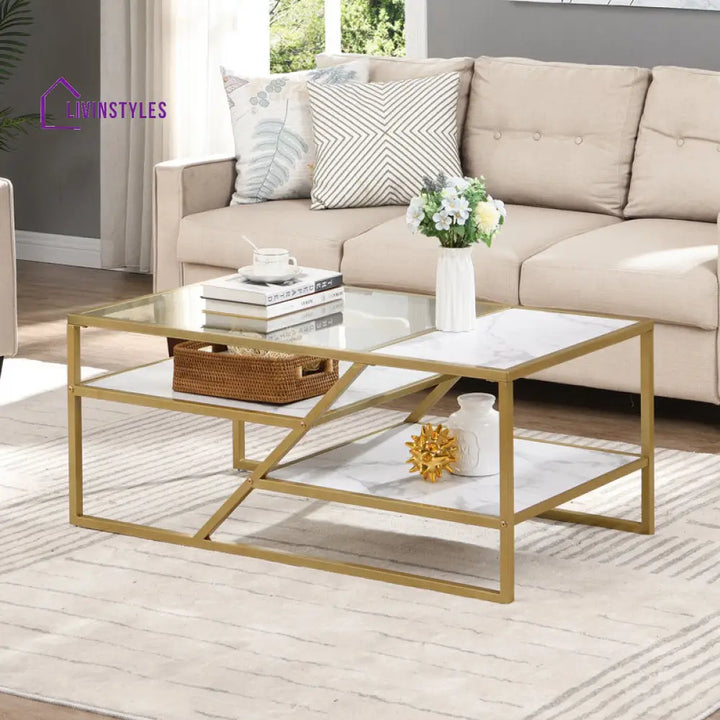 Rohan Metal Coffee Table For Living Room