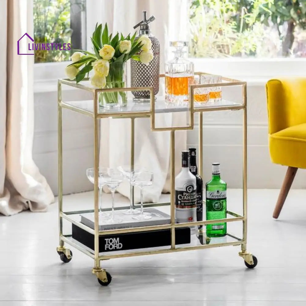 Rohini Metal Kitchen Trolley`