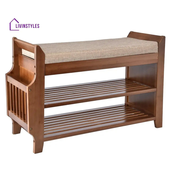 Roman Solid Wood Shoe Rack