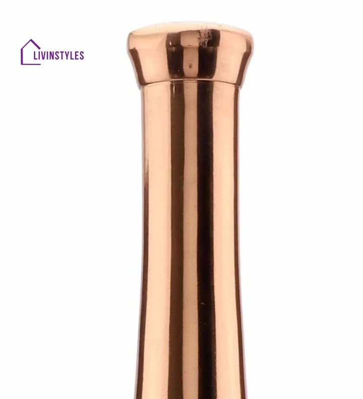 Rose Gold Champagne Large Bottle Vase Decor De Maison