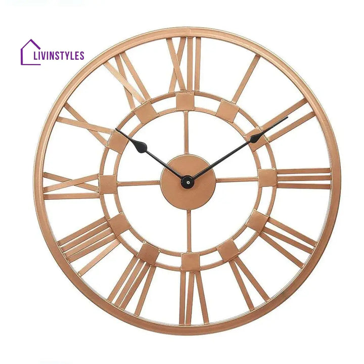 Rose Gold Designer Wall Clock