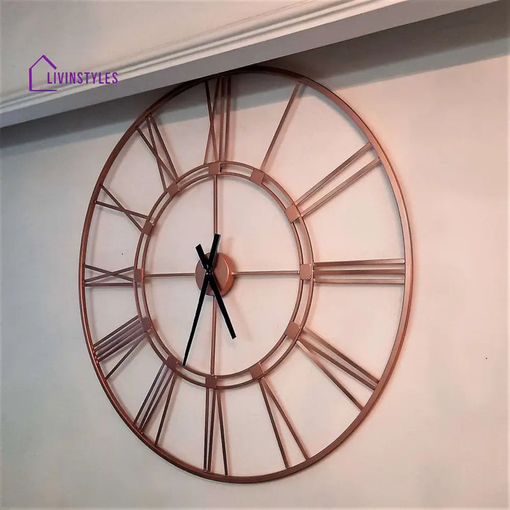 Rose Gold Designer Wall Clock