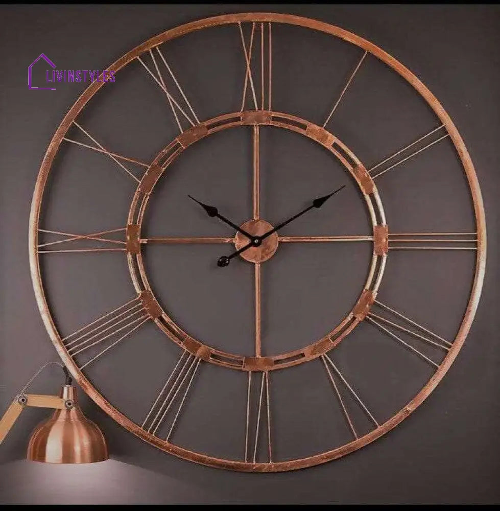 Rose Gold Designer Wall Clock