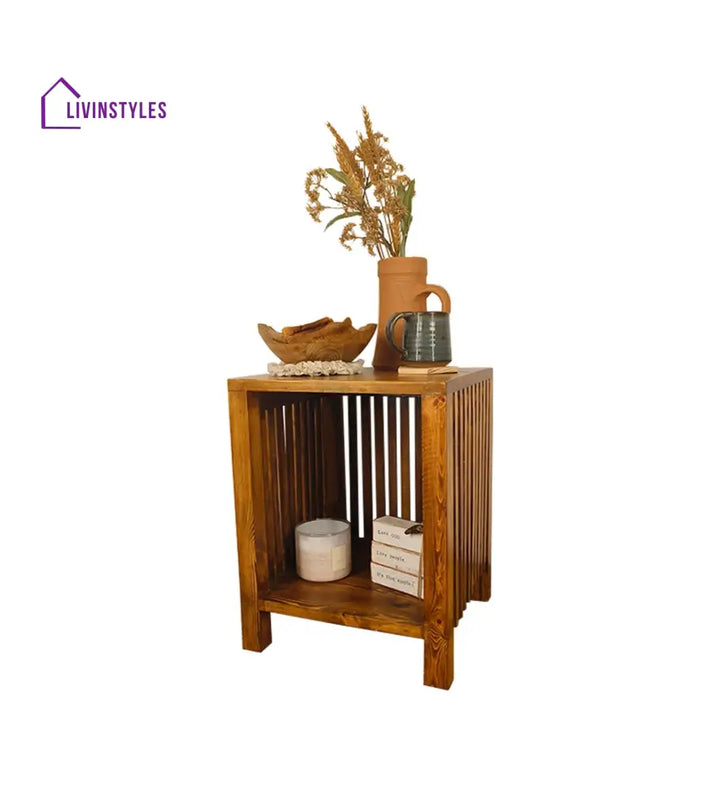 Rufus Solid Wood End Table Furniture