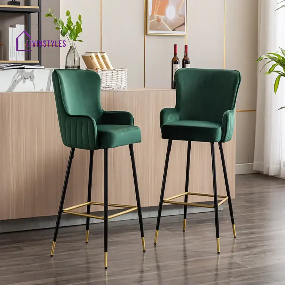 Sachin Green Color Nolen Bar Stool