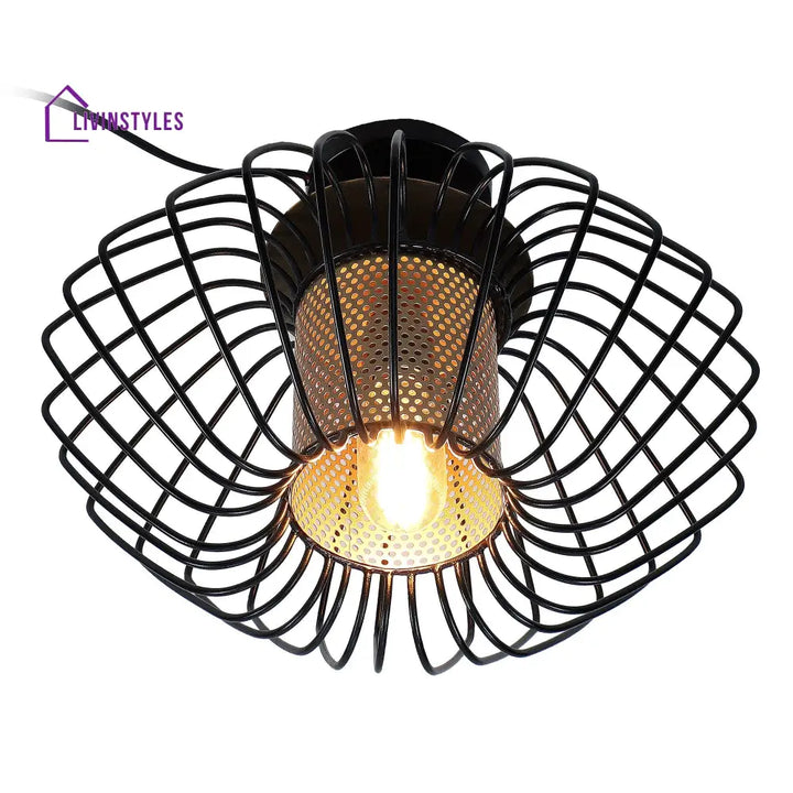 Salma 1 Head Black Mordern Chandelier By Ss Lightings Hybrid Chandeliers