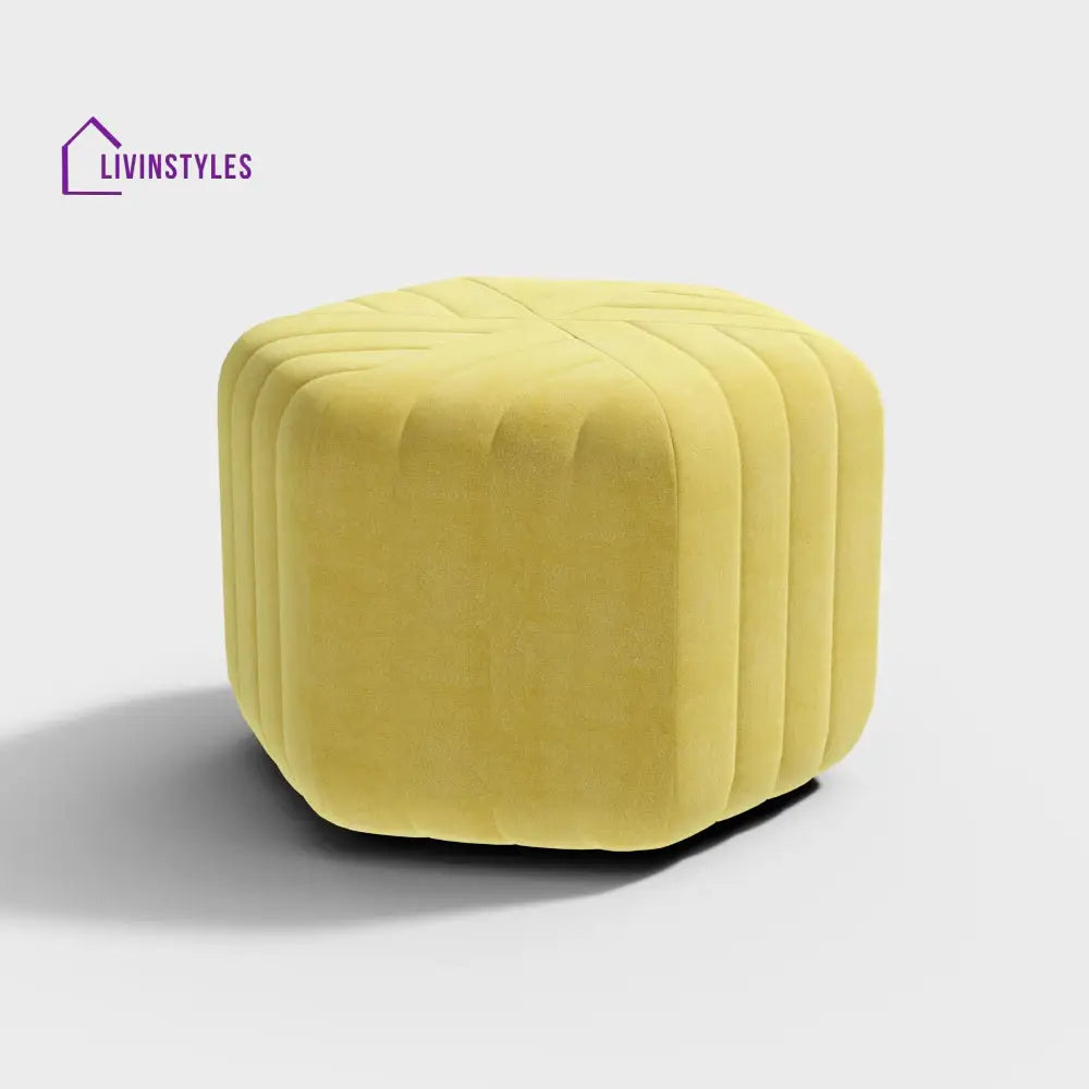 Sanaya Velvet Pouf Ottoman