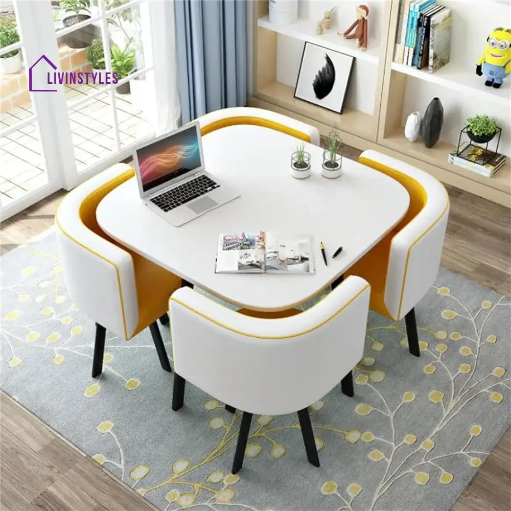 Sapna 4 Seater Square Dinning Table Set