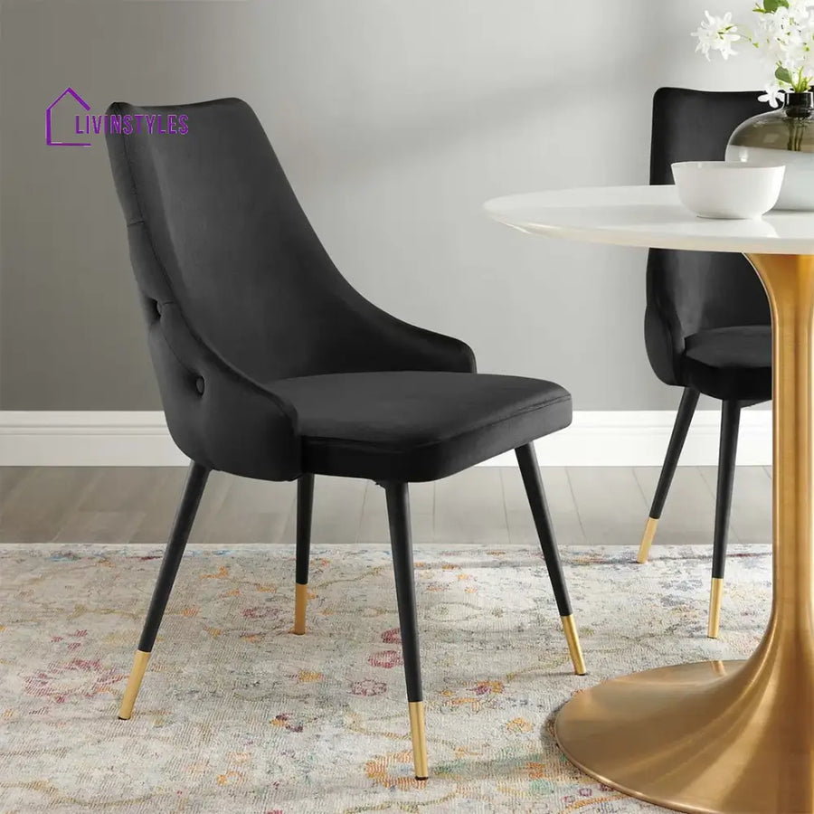 Sarita Elegant Velvet Accent Chair Set Of 2