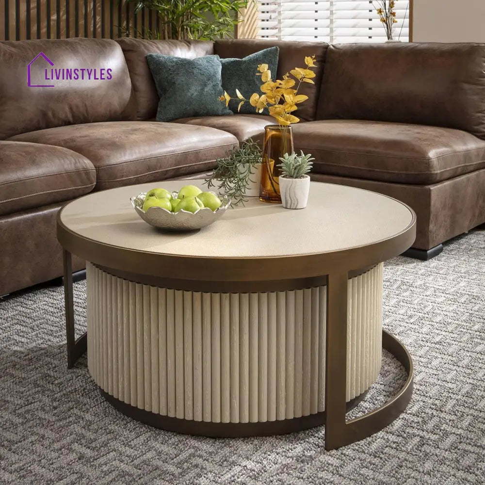 Savita Round Nesting Coffee Table Set