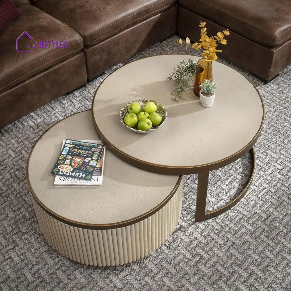 Savita Round Nesting Coffee Table Set