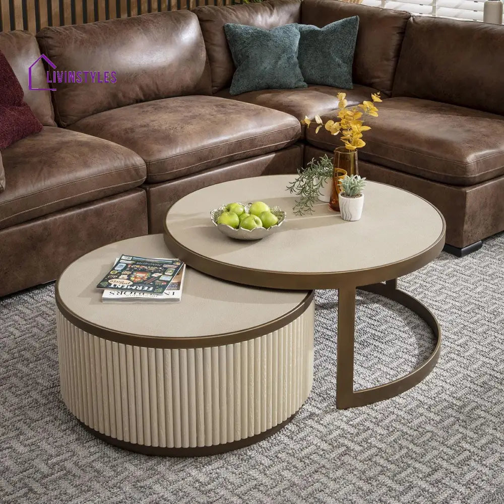 Savita Round Nesting Coffee Table Set