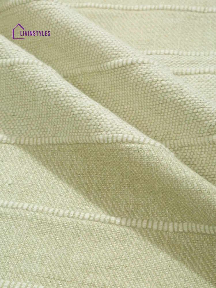 Sea Green Stripe Hand Woven Cotton 2 Seater Sofa Cover Slip Cover Sofa