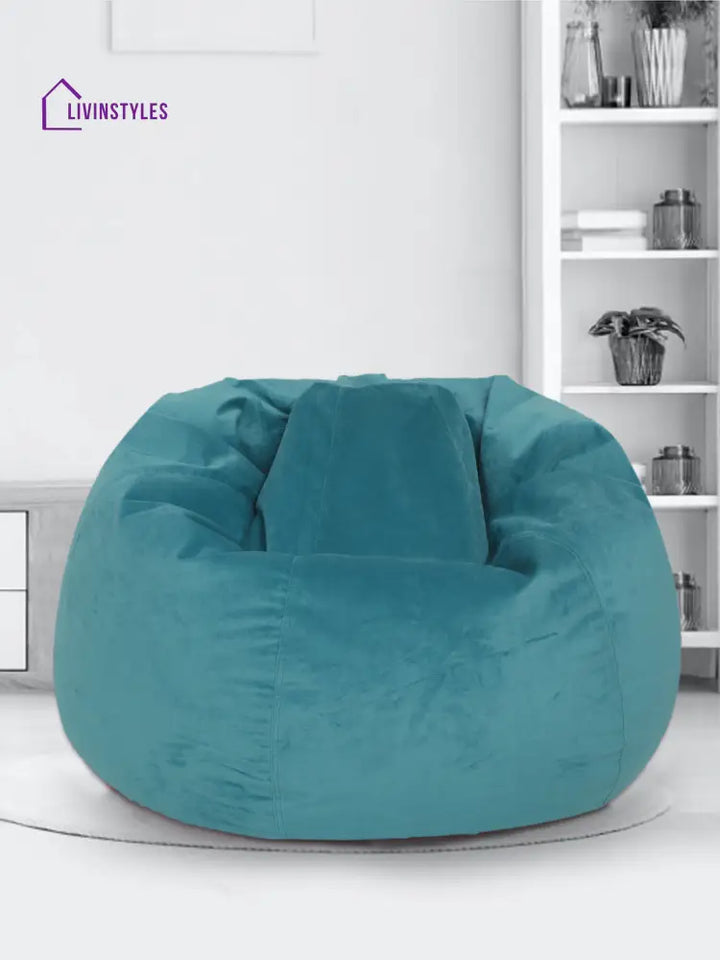 Sea Green Velvet Bean Bag Cover