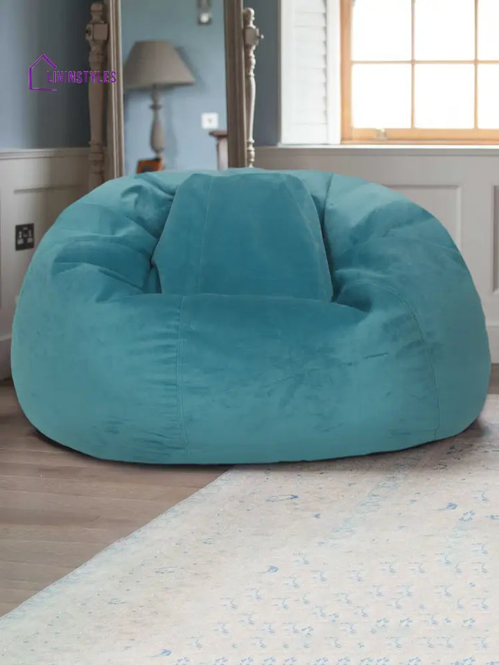 Sea Green Velvet Bean Bag Cover