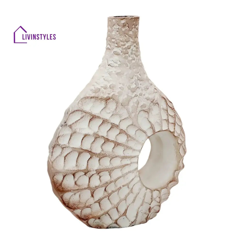 Seashell Serenity Vase - Dirty Pink