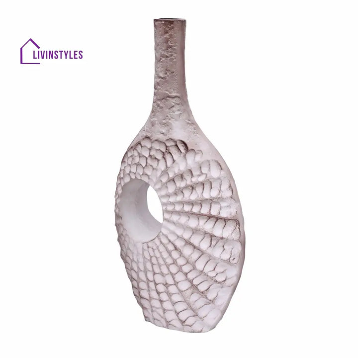 Seashell Serenity Vase - Dirty Pink Large