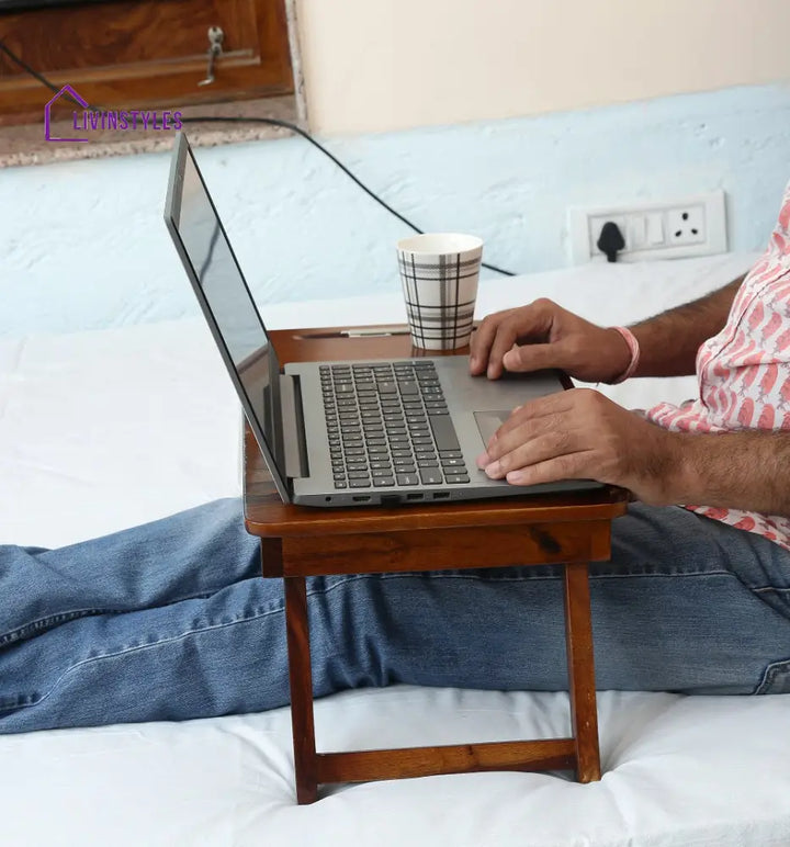 Sejal Laptop Table Folding - Wooden Table