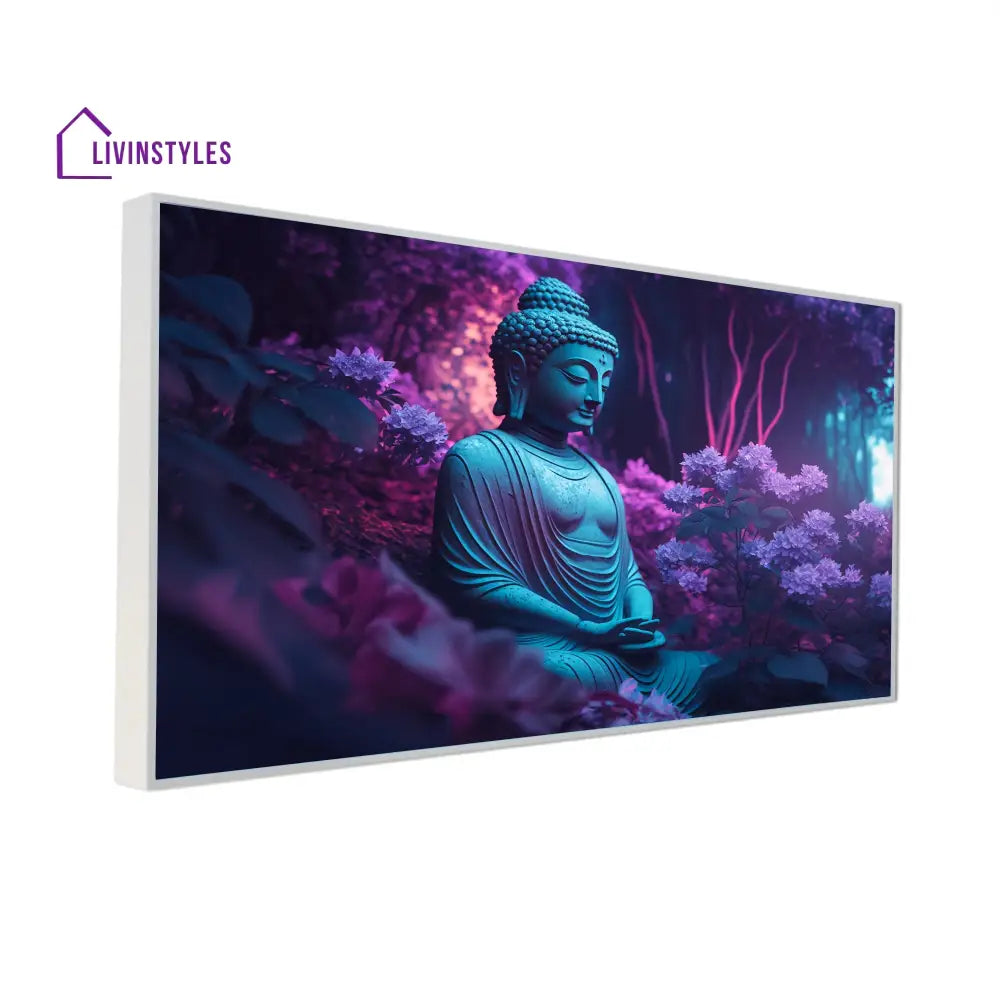 Serene Buddha In Tranquil Garden Wall Painting