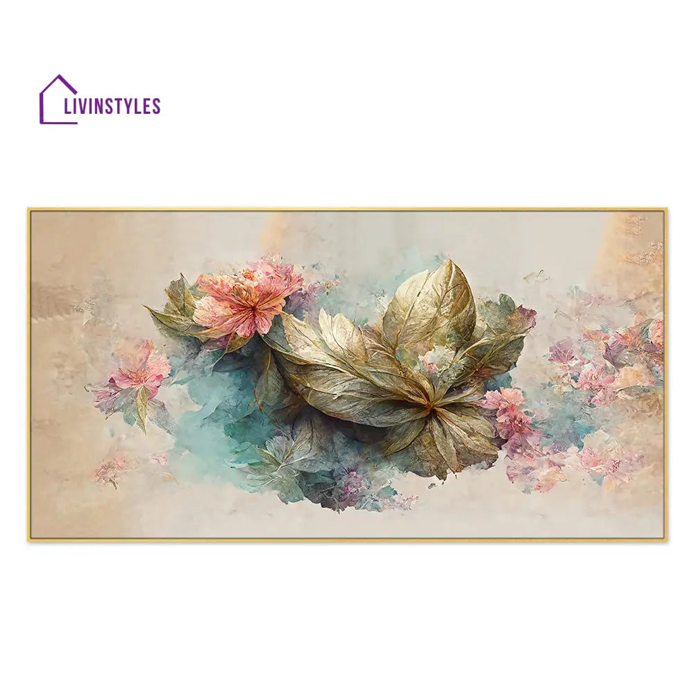 Serene Floral Canvas In Soft Hues Wall Painting