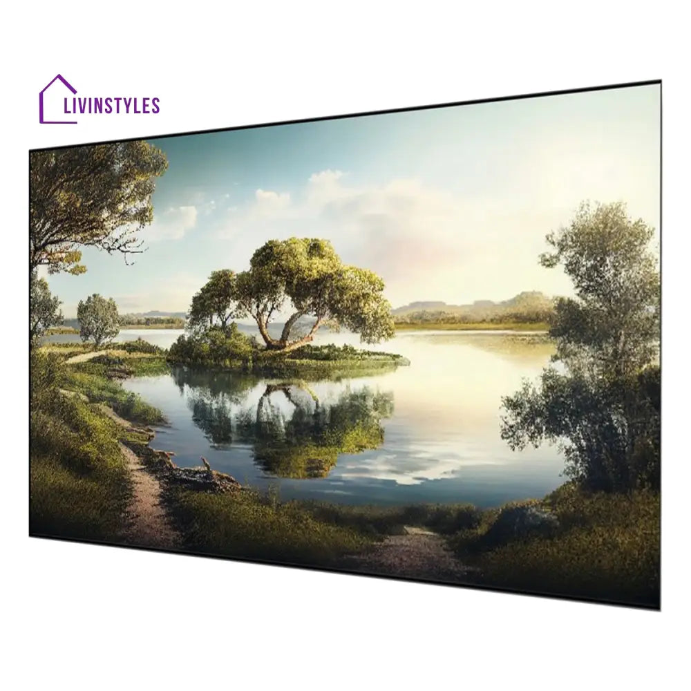 Serene Lake Beauty Wall Painting