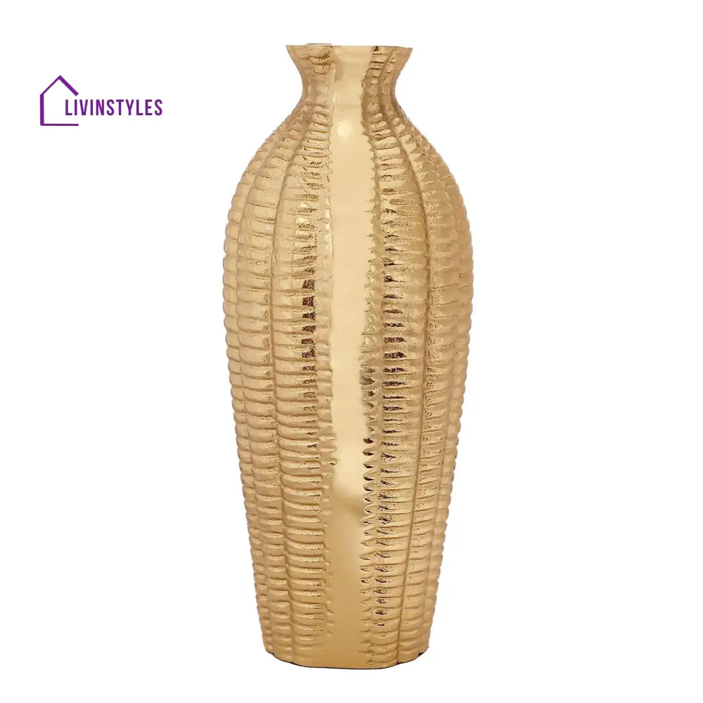 Serene Metallica Vase Gold