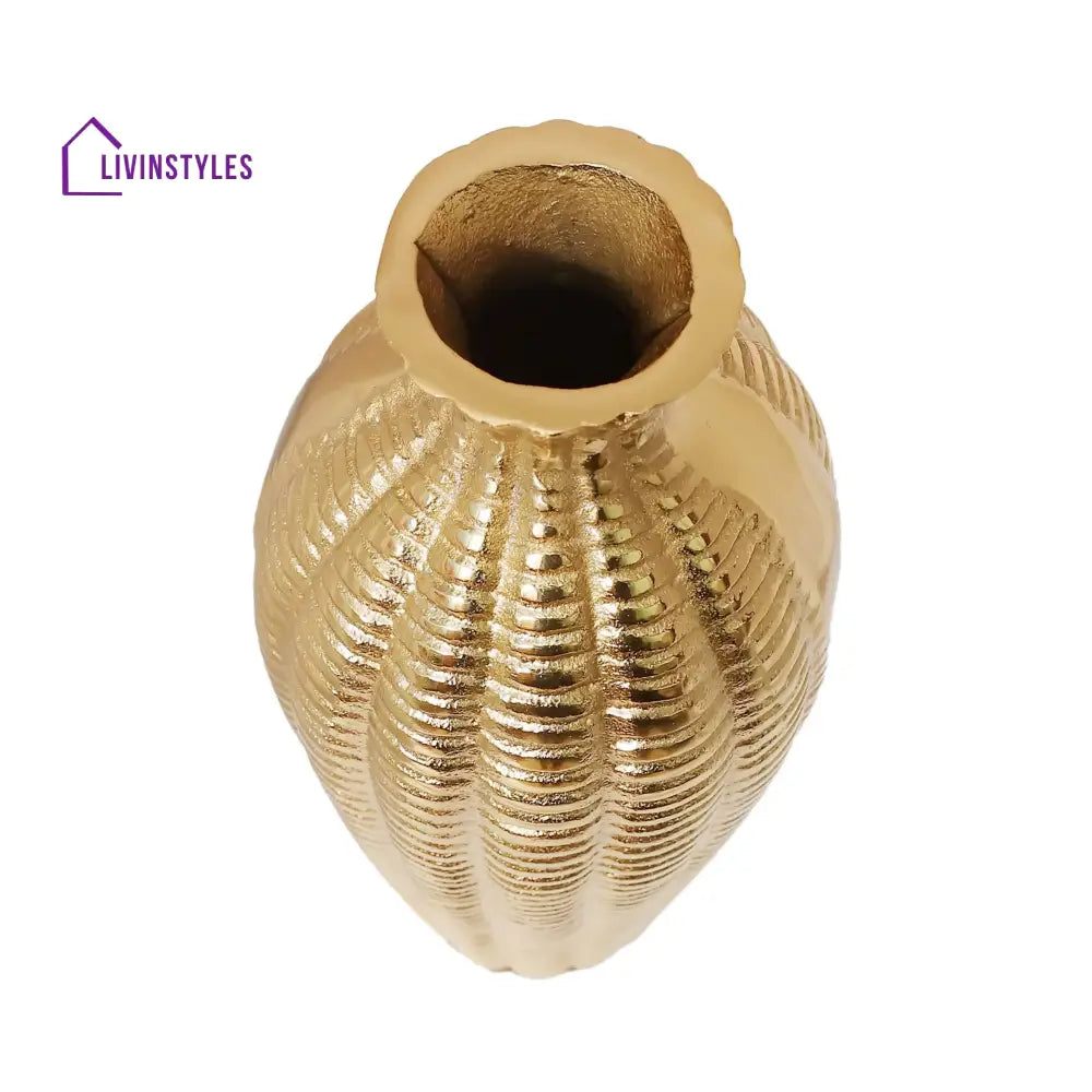 Serene Metallica Vase Gold