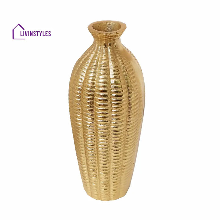 Serene Metallica Vase Gold