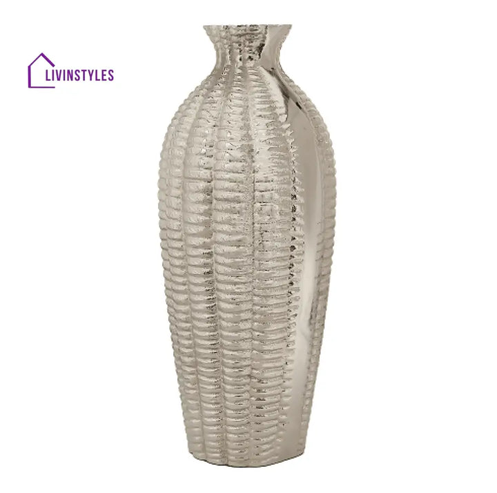 Serene Metallica Vase Silver