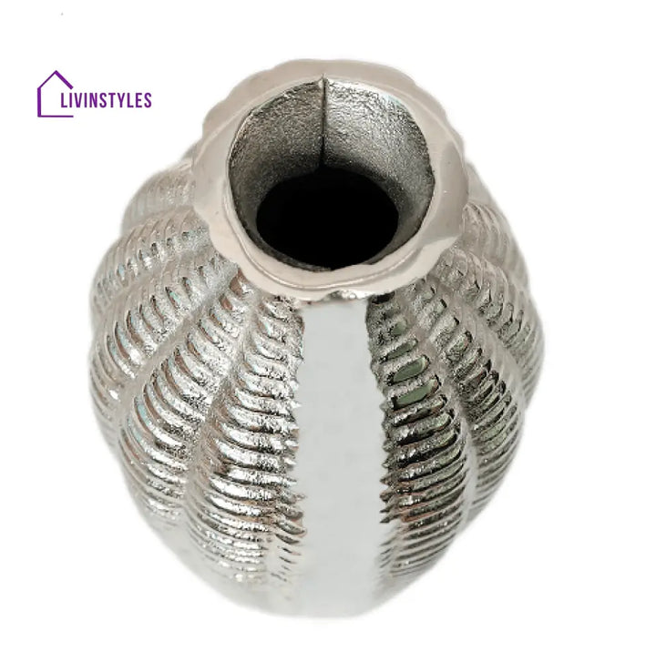 Serene Metallica Vase Silver