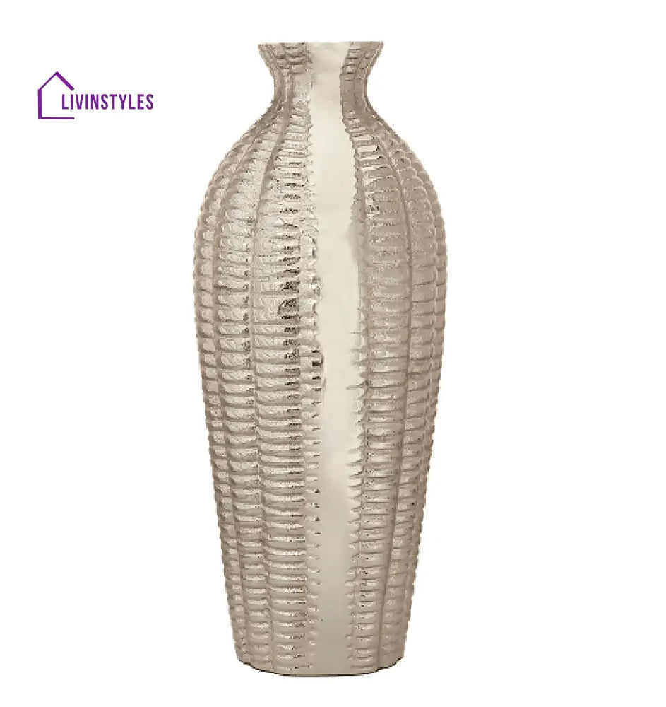 Serene Metallica Vase Silver