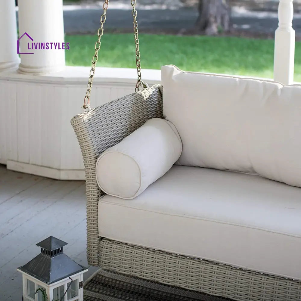 Shalini Double Seater Hanging Swing Without Stand For Balcony | Garden (Beige) Swings