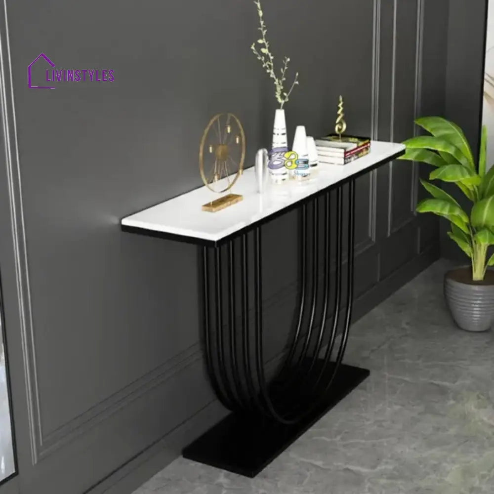 Sheel U Shaped Metal Console Table