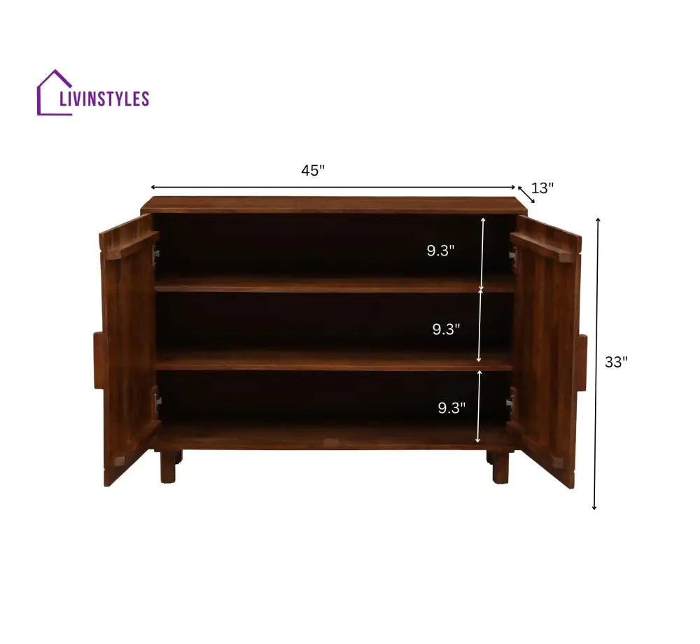 Shreya Wooden 3-Tier Shoe Cabinet Racks