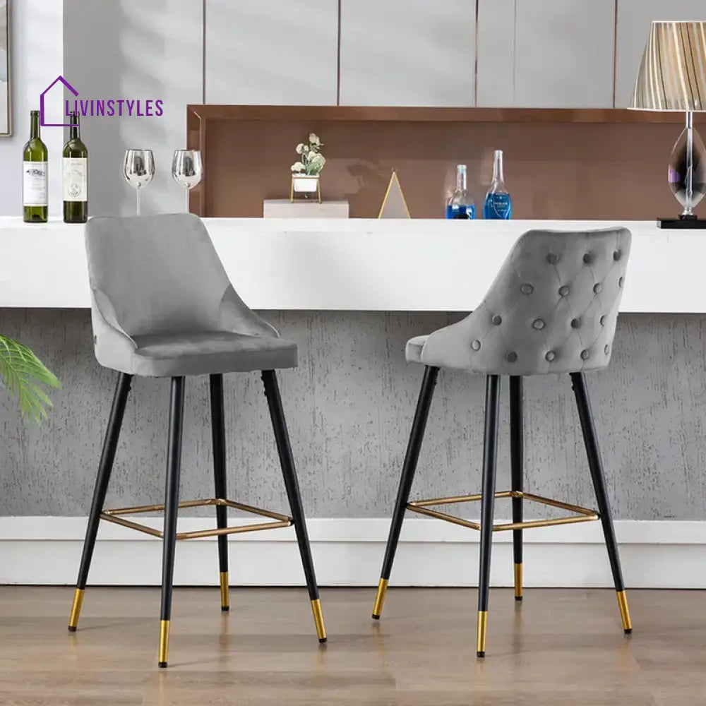 Shubham Grey Color Davan Bar Stool