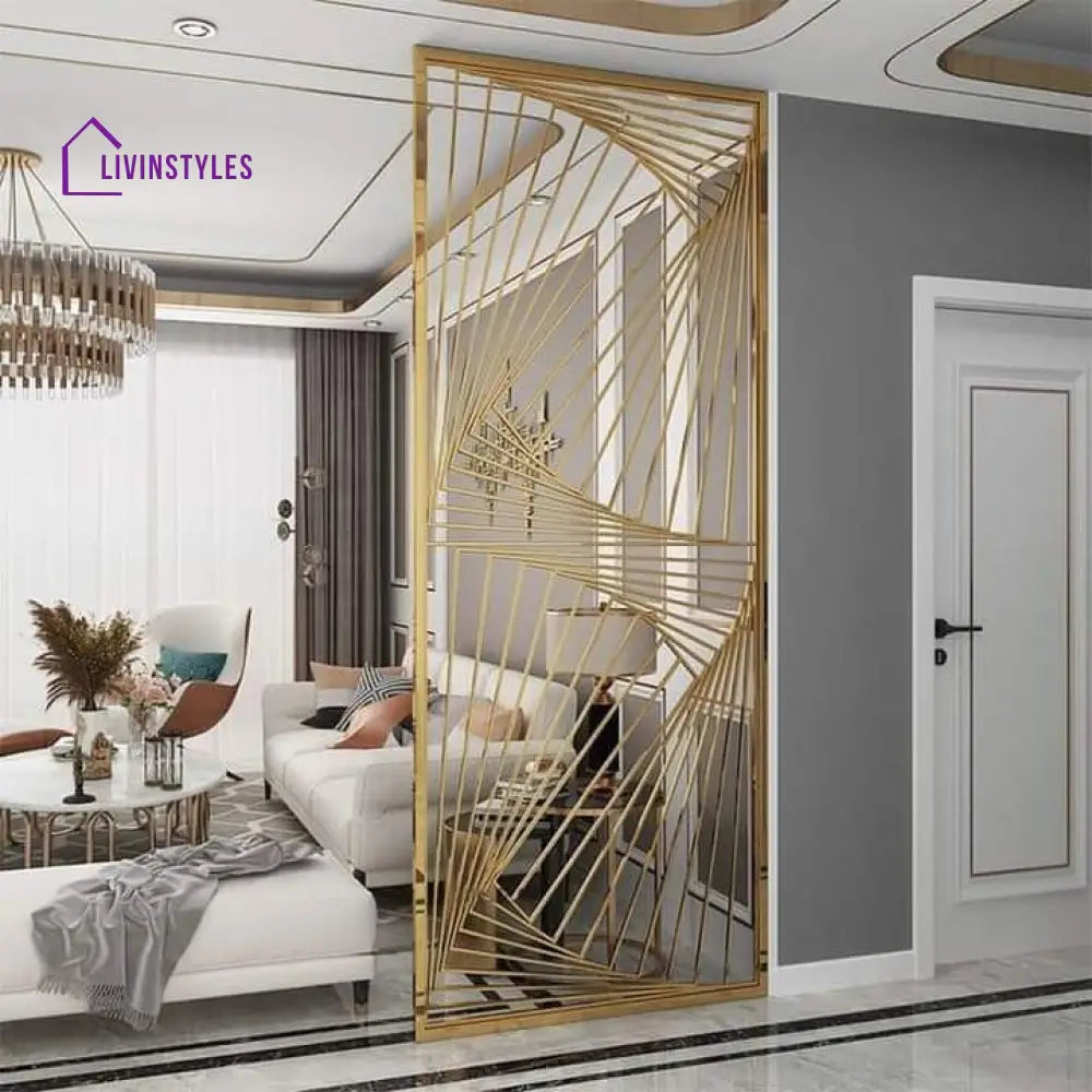 Shubham Stainless Steel Metal Partition For Living Room