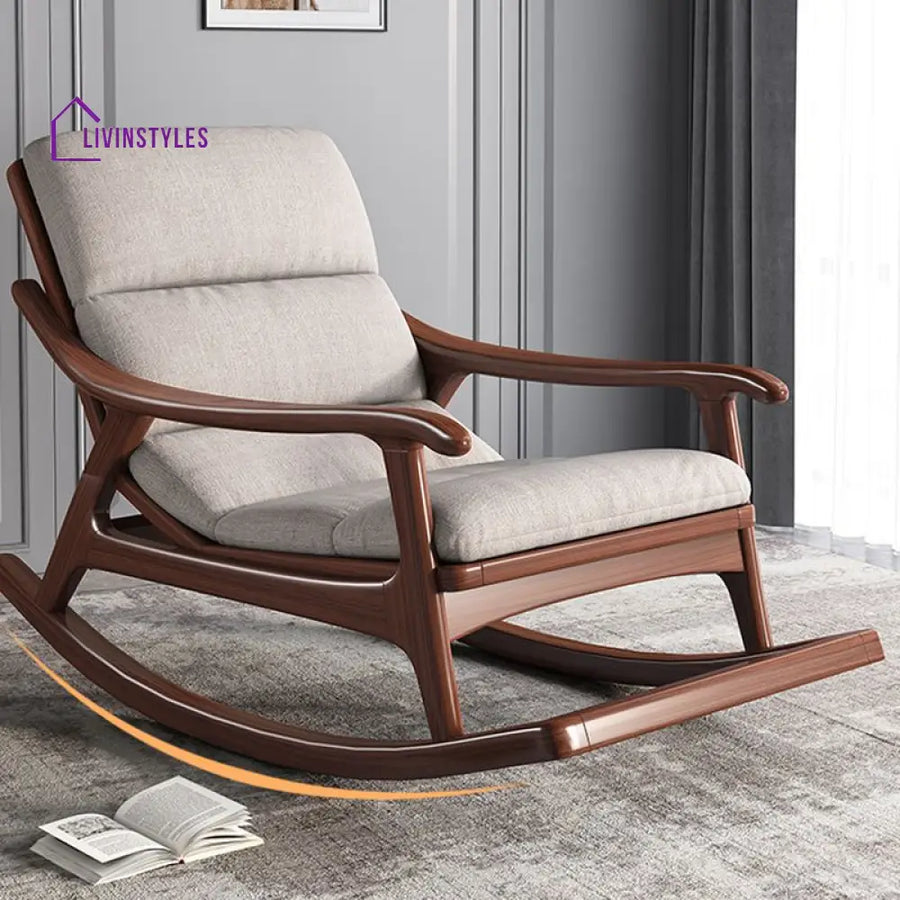 Sienna Solid Wood Rocking Chair for Living Room