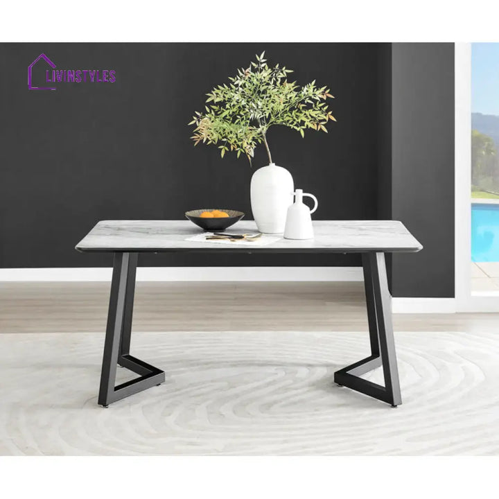 Sienna Stainless Steel Dining Table Set