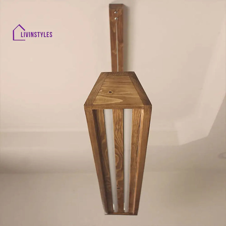 Sirius 36 Brown Wooden Led Hanging Lamp Lamps