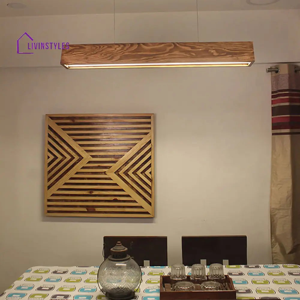 Sirius 36 Brown Wooden Led Hanging Lamp Lamps