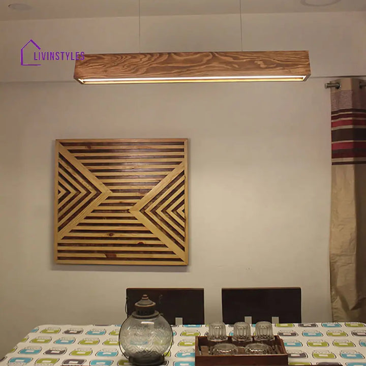 Sirius 48 Brown Wooden Led Hanging Lamp Lamps