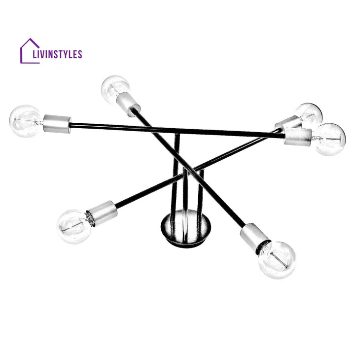 Six Head Sputnik Black Mordern Chandelier By Ss Lightings Hybrid Chandeliers