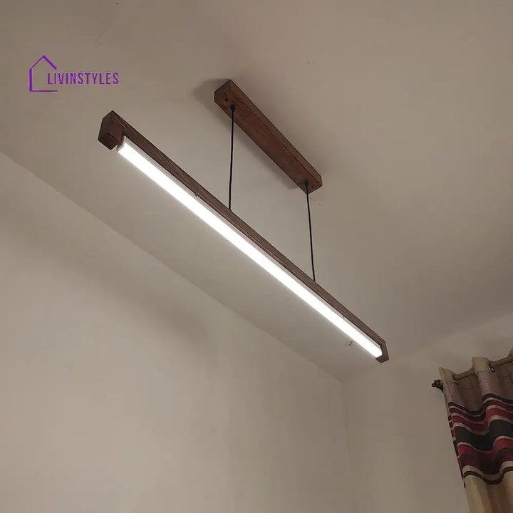 Slimline 48 Brown Baton Led Hanging Lamp Lamps