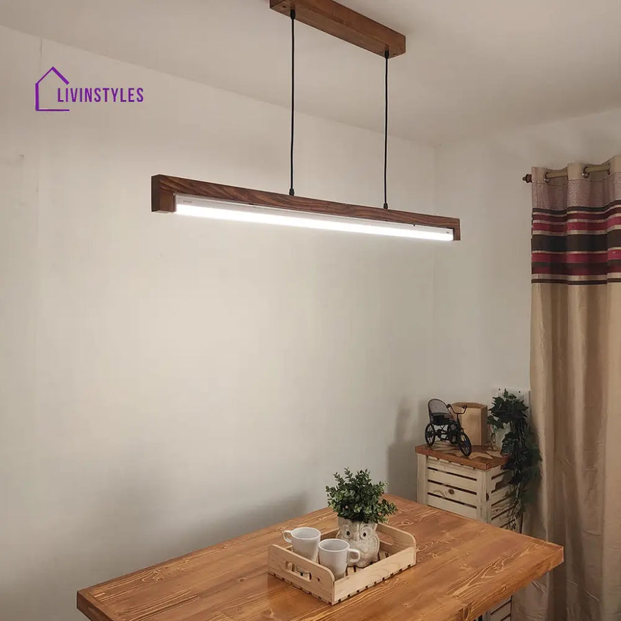 Slimline 48 Brown Baton Led Hanging Lamp Lamps