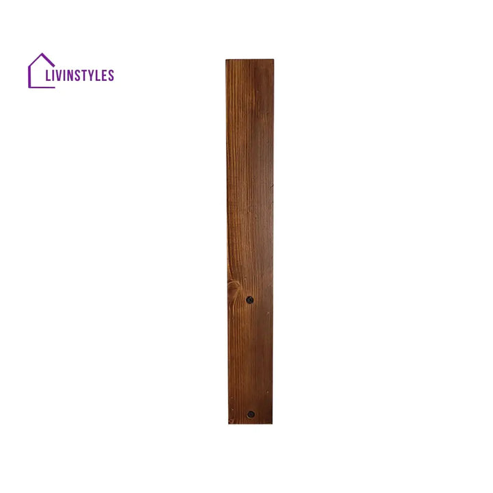 Slimline Brown Wooden Led Wall Light Lights