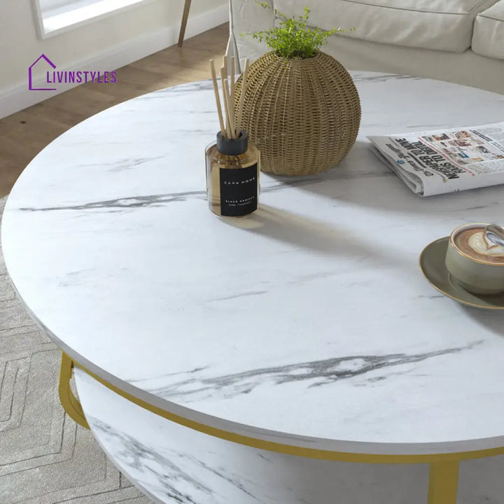 Somerset Coffee Table With Marble Top