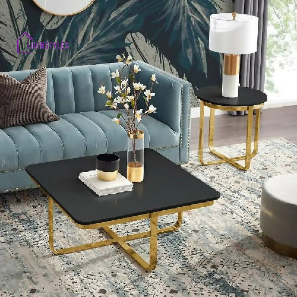 Sonali Metal And Marble Center Table