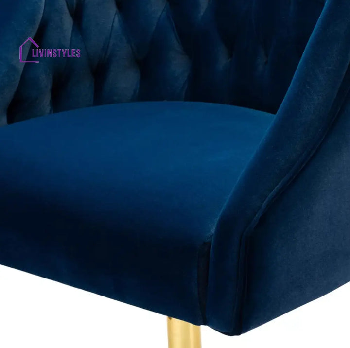 Sophisticated Velvet Office Chair Blue Furniture